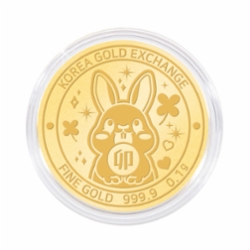 한국금거래소 토끼 순금 코인(메달) 0.1g